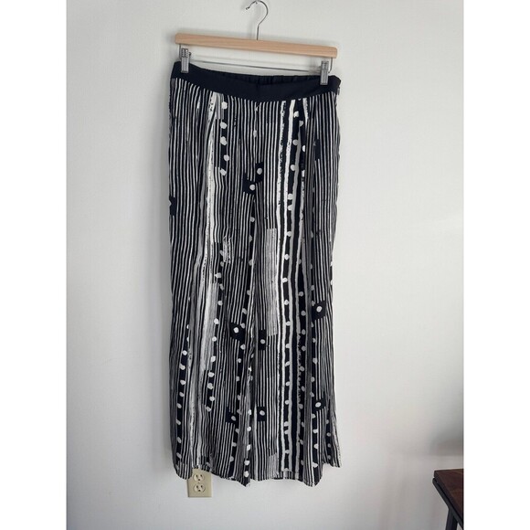 Anthropologie Elevenses Lightweight Black & White Pants Size Small - Picture 3 of 10